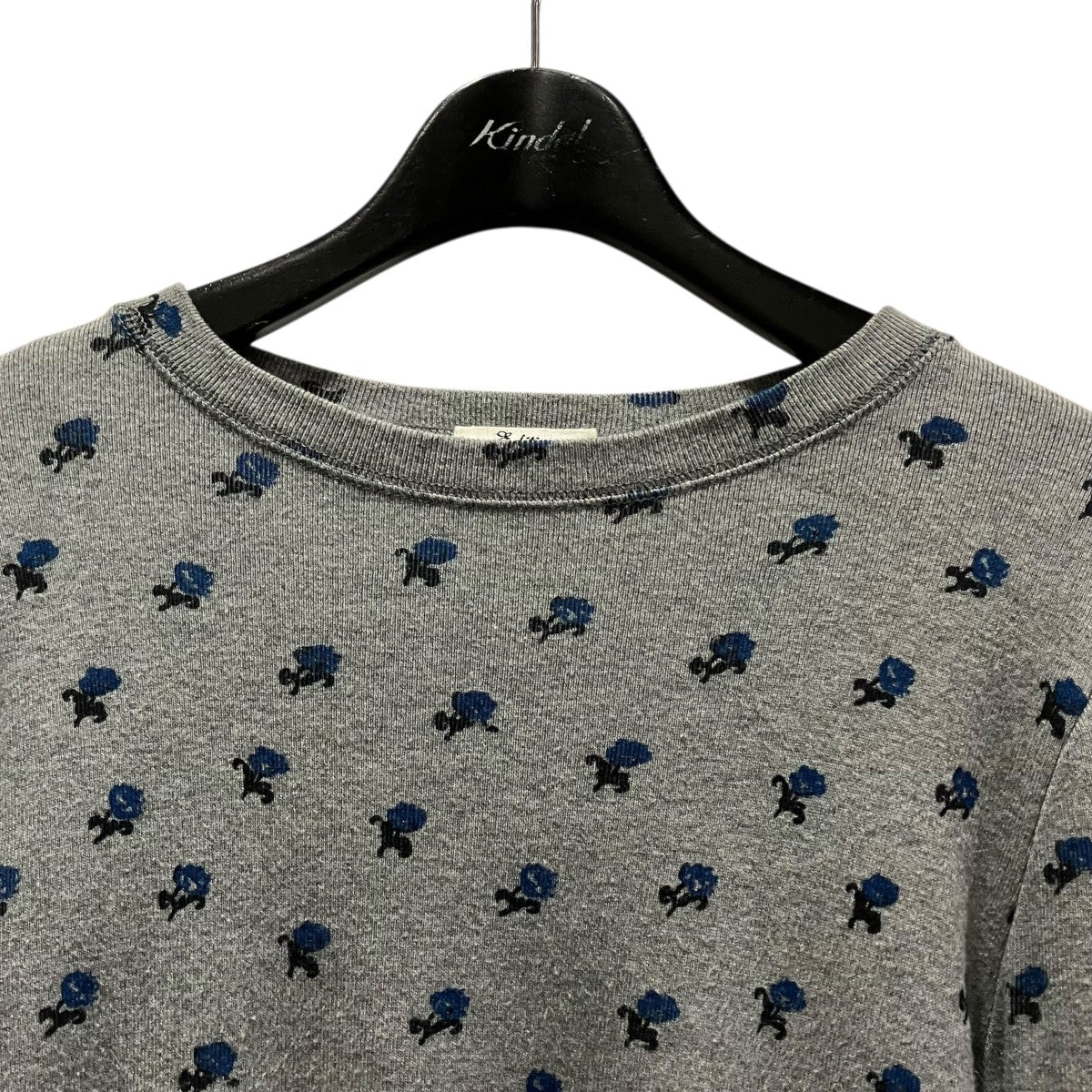 25AWコットンモダールフライス フラワープリント長袖Tシャツ34-03-54-03017 - Image 3