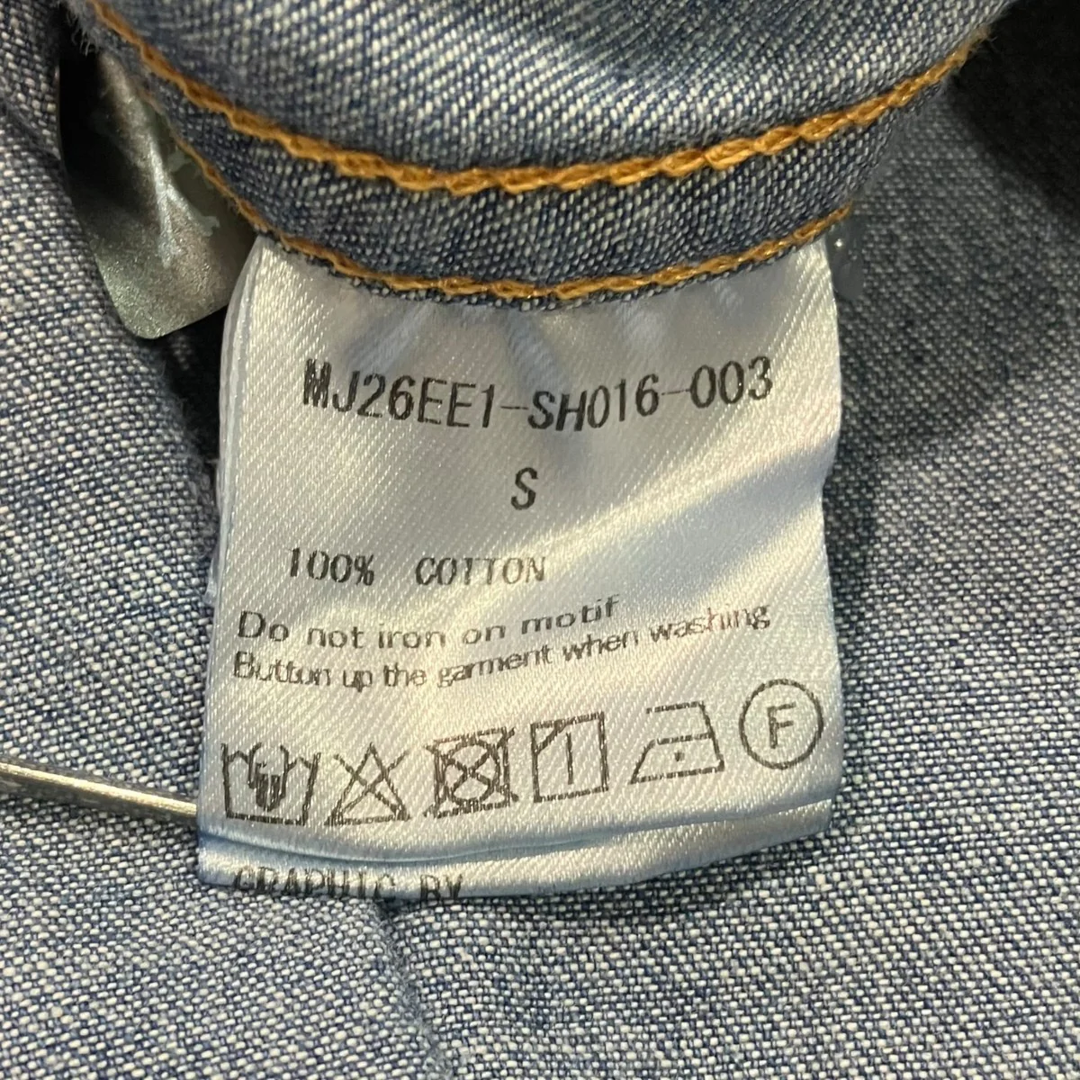 MJ SS DENIM SHIRT半袖デニムシャツMJ26EE1-SH016-003 - Image 5