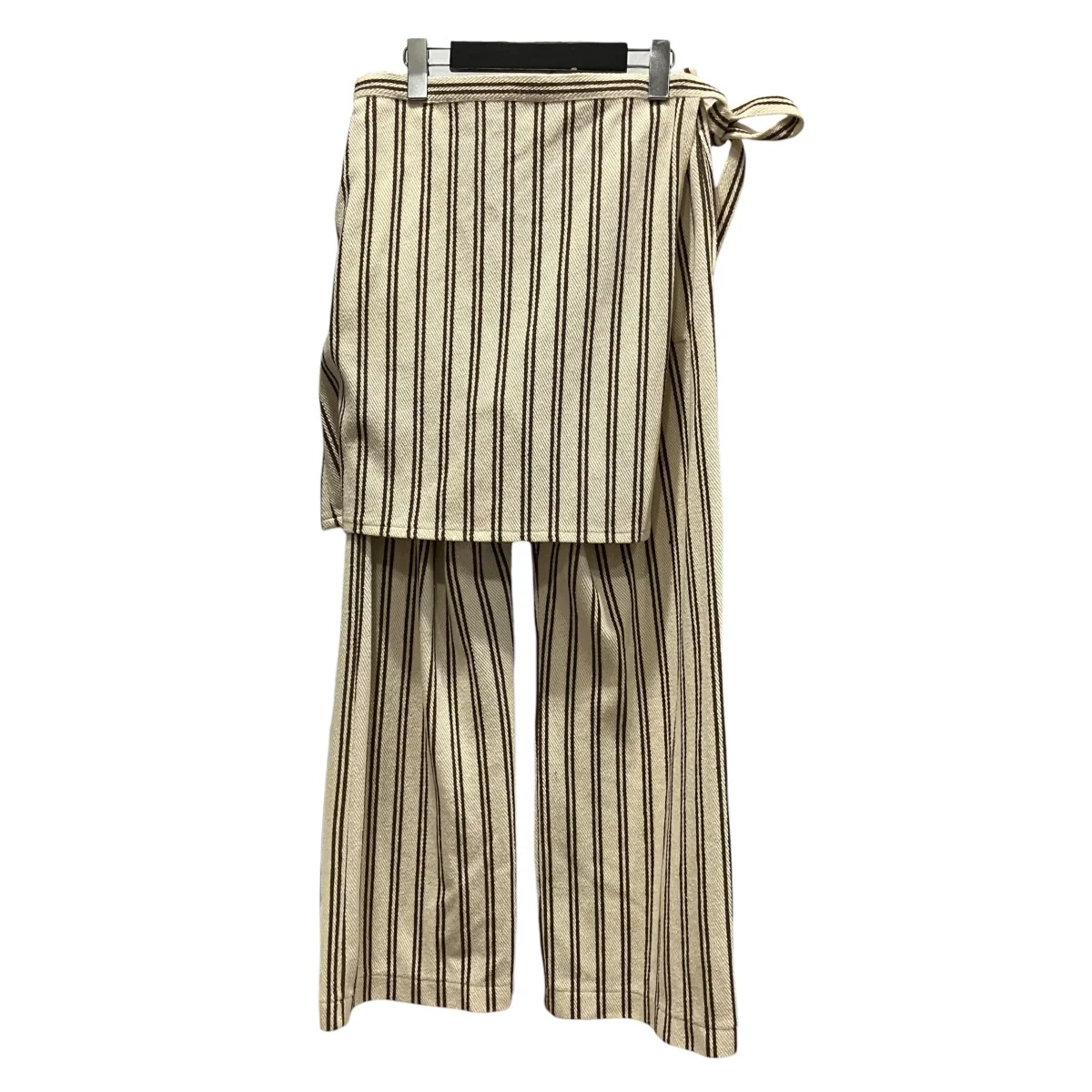 25SSCotton inray stripe pants with apronエプロン付きストライプパンツPS25-PT04 - Image 2