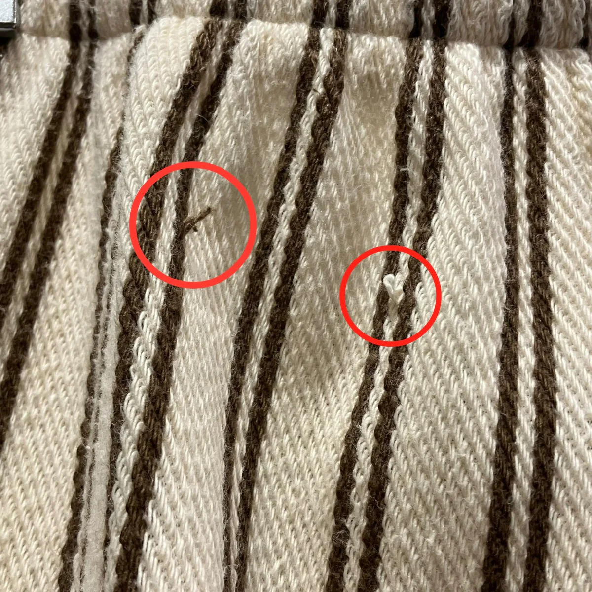 25SSCotton inray stripe pants with apronエプロン付きストライプパンツPS25-PT04 - Image 9