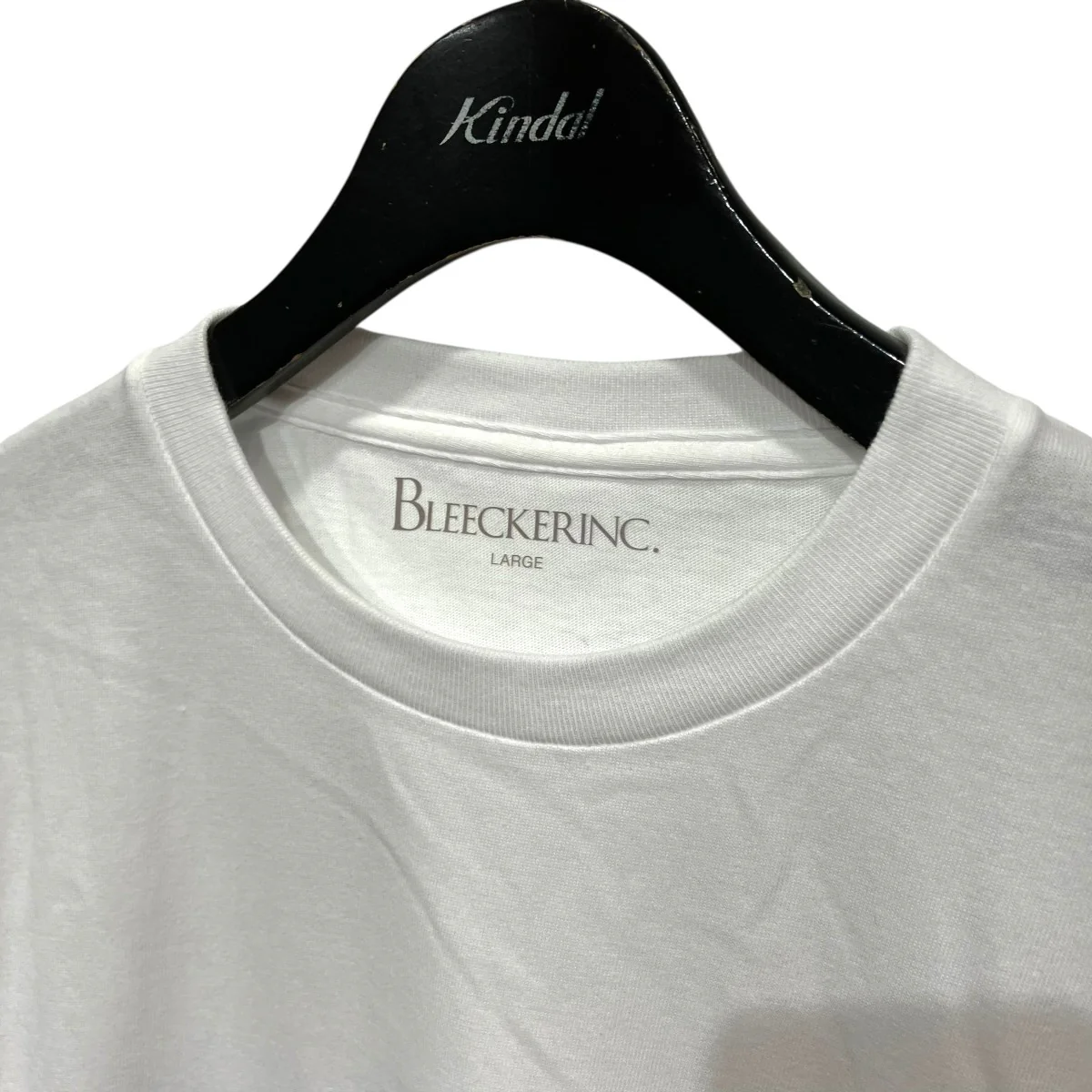 bleeCKer L S Tee -whiteロゴプリントTシャツ - Image 3