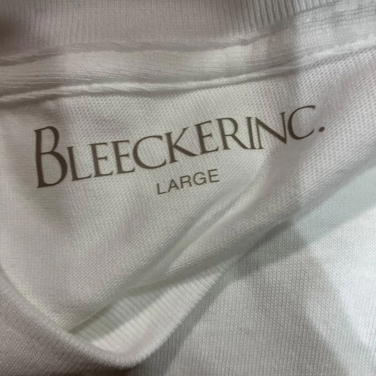 bleeCKer L S Tee -whiteロゴプリントTシャツ - Image 5