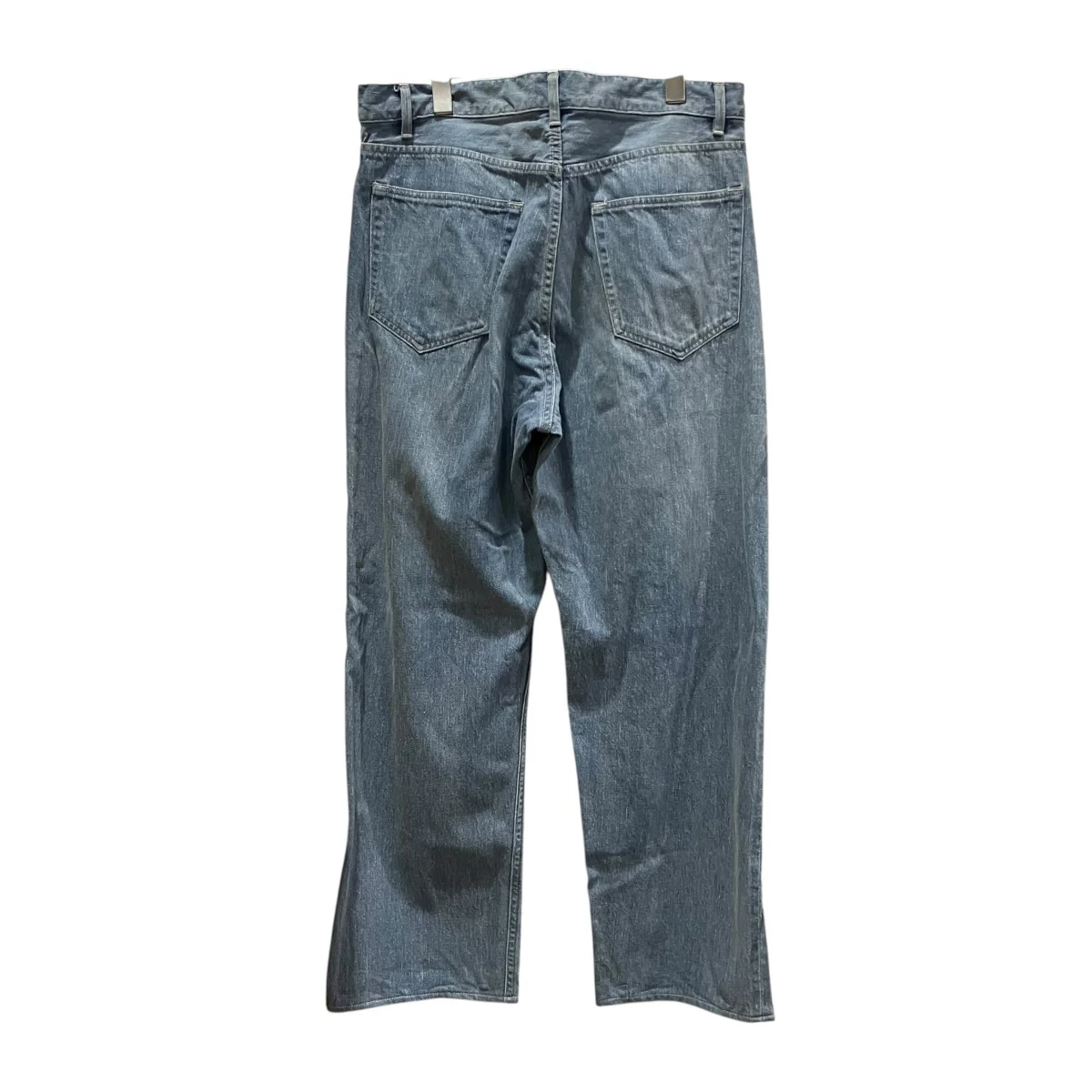 SELVEDGE FADED LIGHT DENIM WIDE PANTSワイドデニムパンツA24SP07DE - Image 2