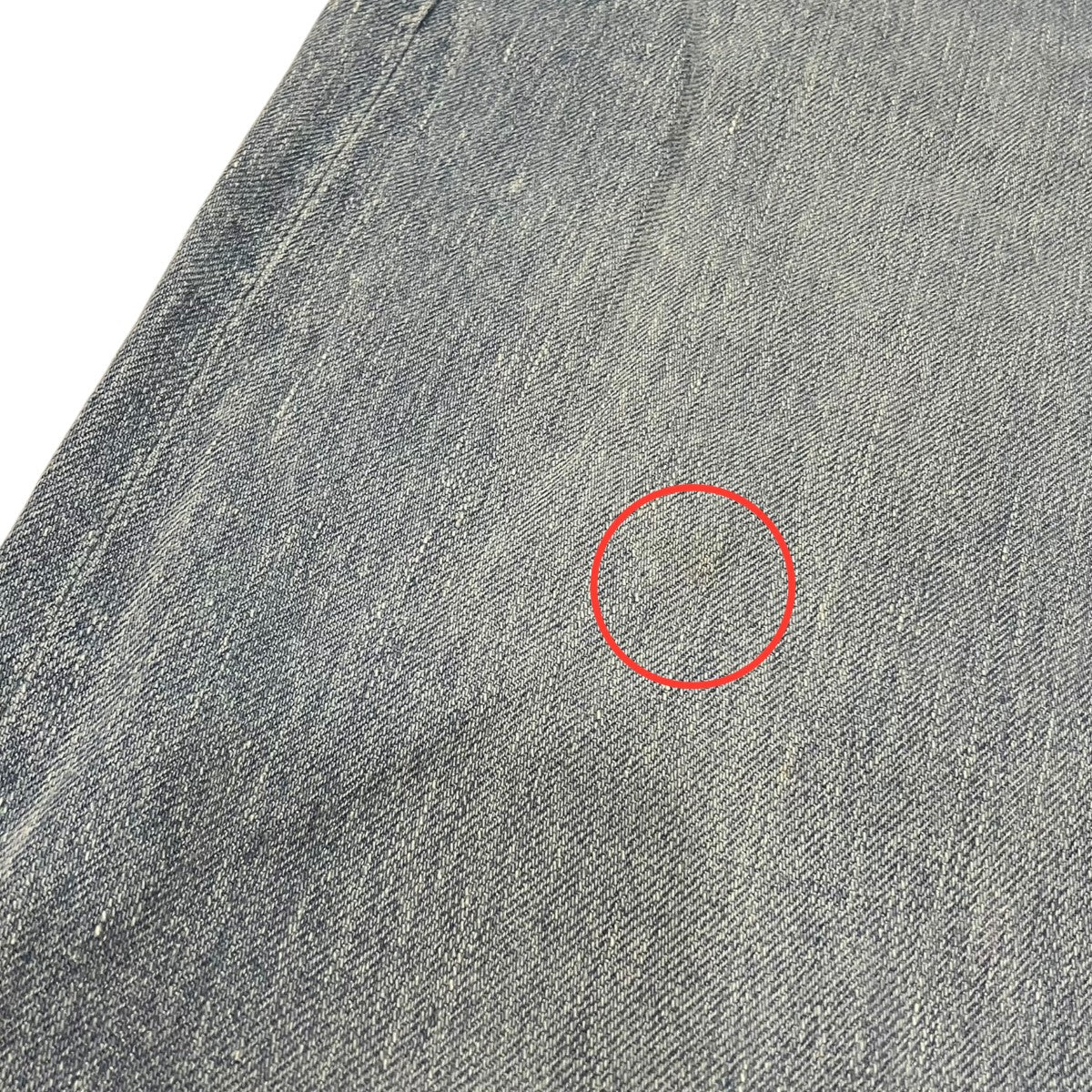 SELVEDGE FADED LIGHT DENIM WIDE PANTSワイドデニムパンツA24SP07DE - Image 6