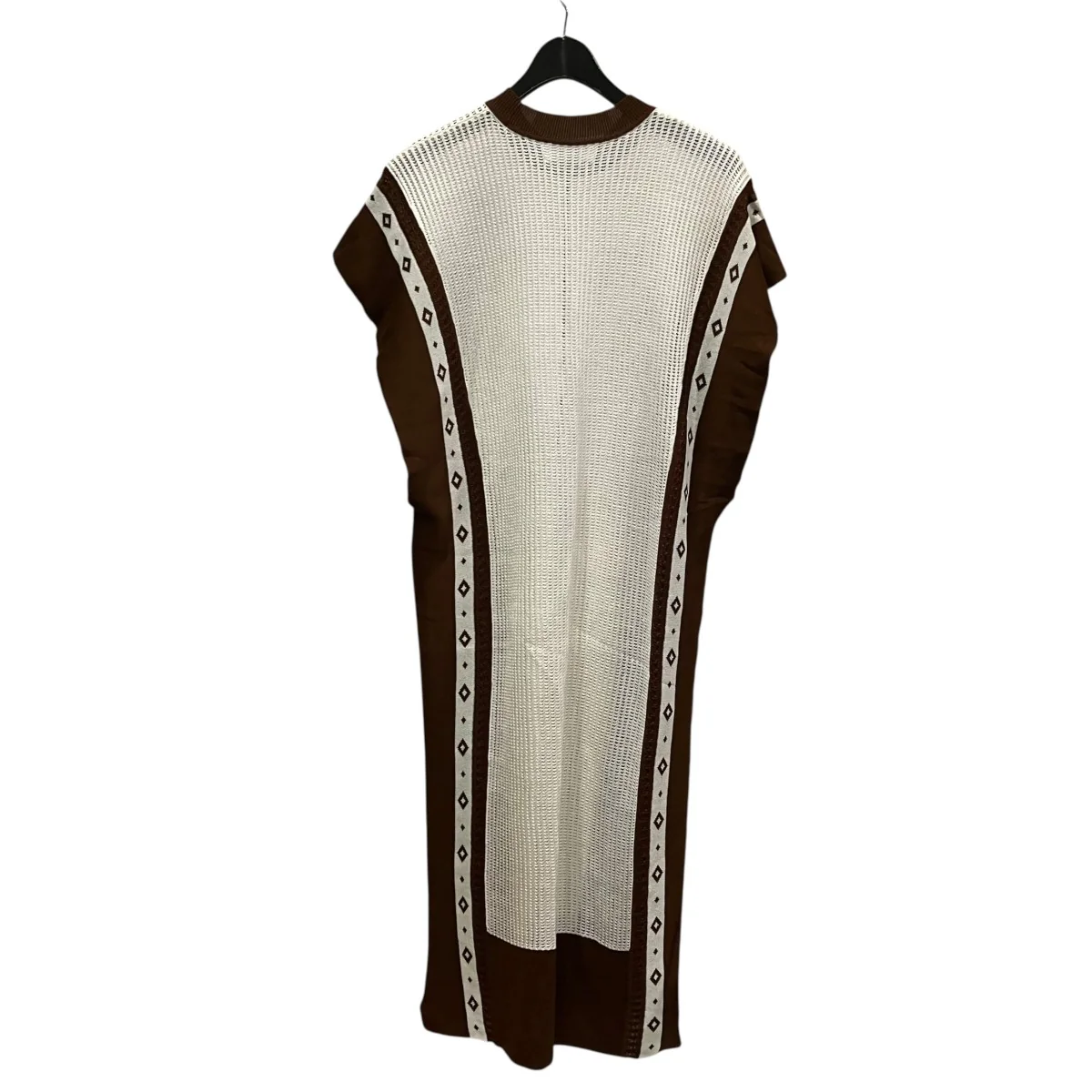 Sleeveless Knitted Dress with Diamond PatternノースリーブワンピースMM21PF-KN725 - Image 2