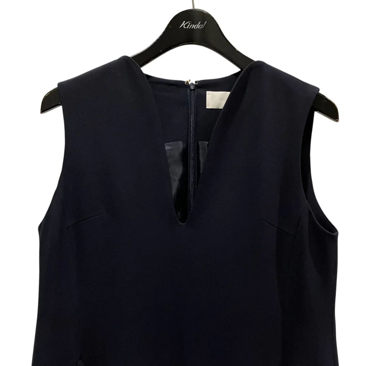 Triacetate Polyester Plunged Sleeveless DressノースリーブワンピースMM25SS-DR099 - Image 3