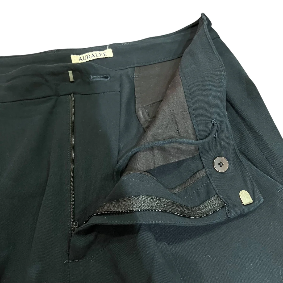 24SSHARD TWIST COTTON SILK VIYELLA SLACKSシルクタックスラックスA24SP03KV - Image 3