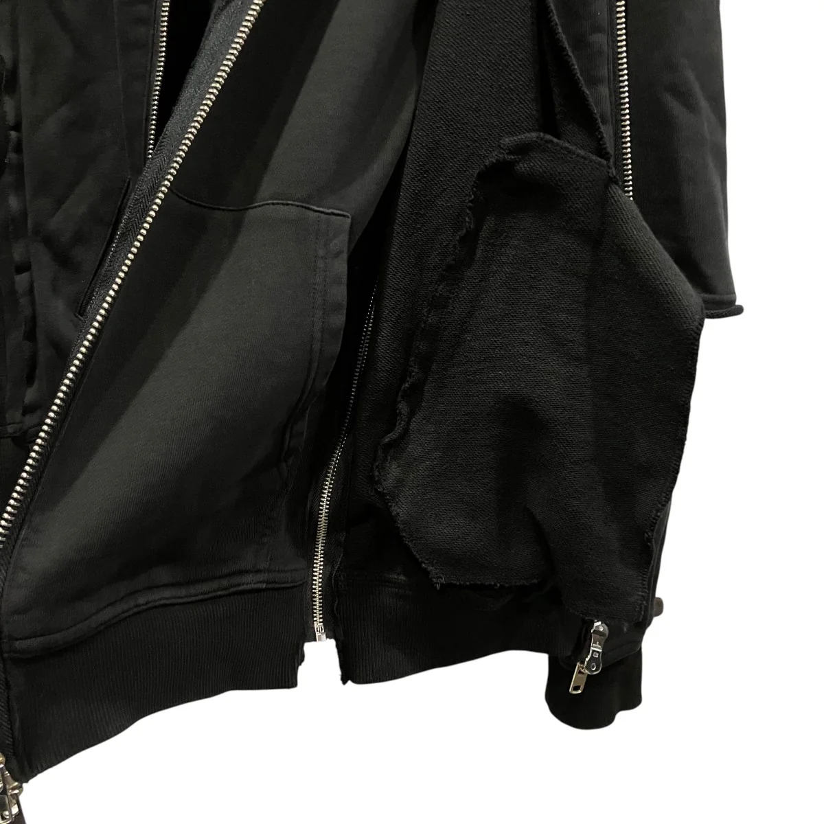 BLEACH LAYERED ZIP HOODIEブリーチ加工レイヤードジップパーカーBR26SS-C5001 - Image 6