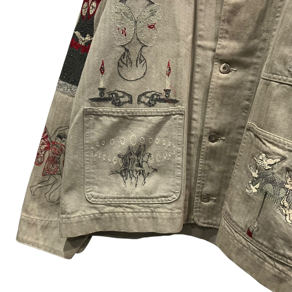 New Rituals Chore Jacket刺繍ミリタリーシャツ - Image 4