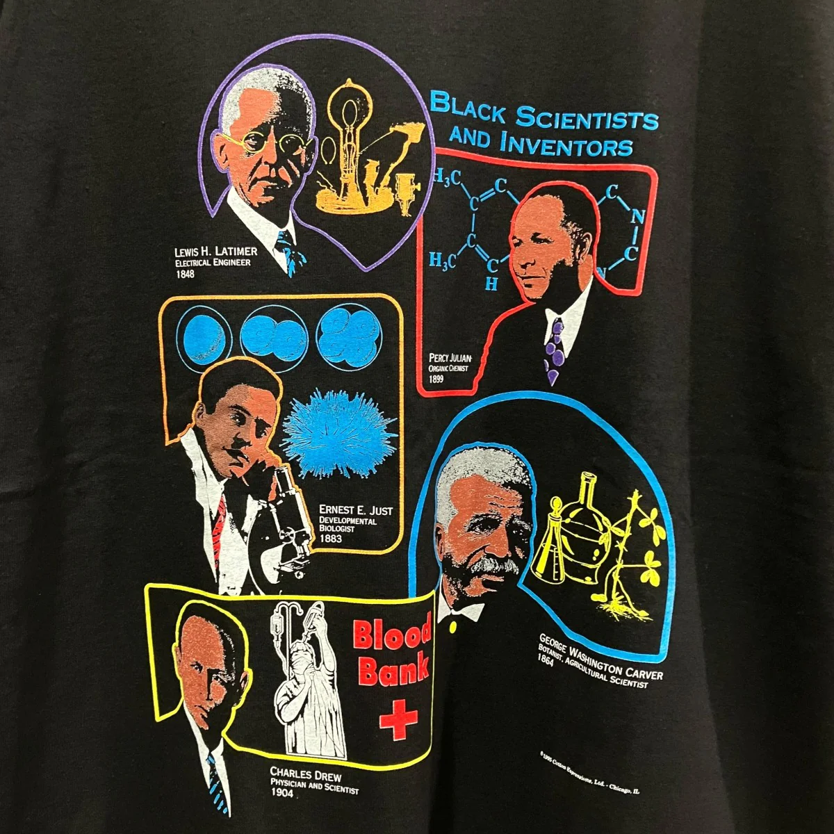 Black Scientists and InventorsサイエンティストプリントTシャツ - Image 4