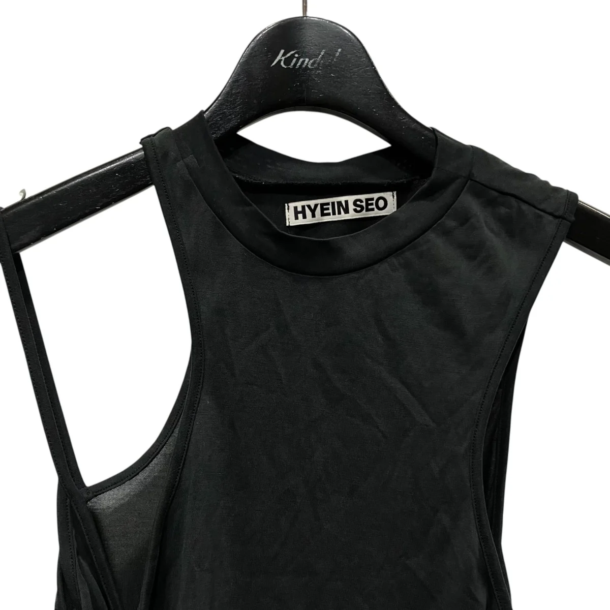 Twisted Crop Topノースリーブカットソー - Image 3