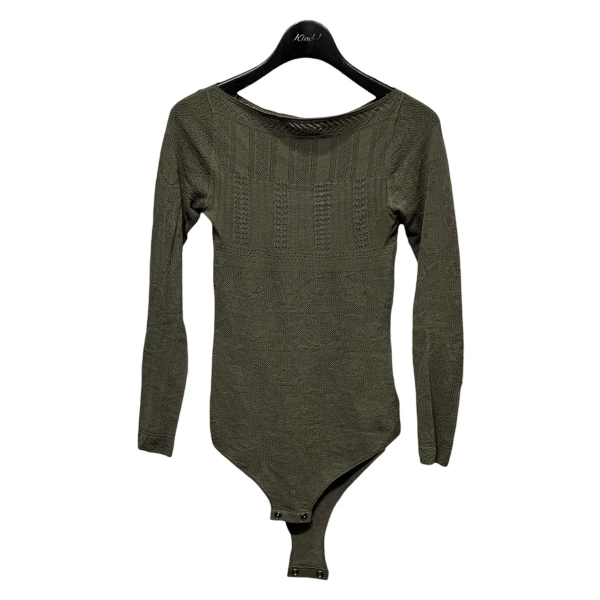 ROSE PATTERN LACE KNIT BODYSUITローズパターンレースニットボディースーツFTC254-0713