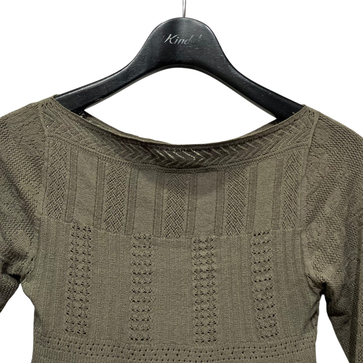 ROSE PATTERN LACE KNIT BODYSUITローズパターンレースニットボディースーツFTC254-0713 - Image 3