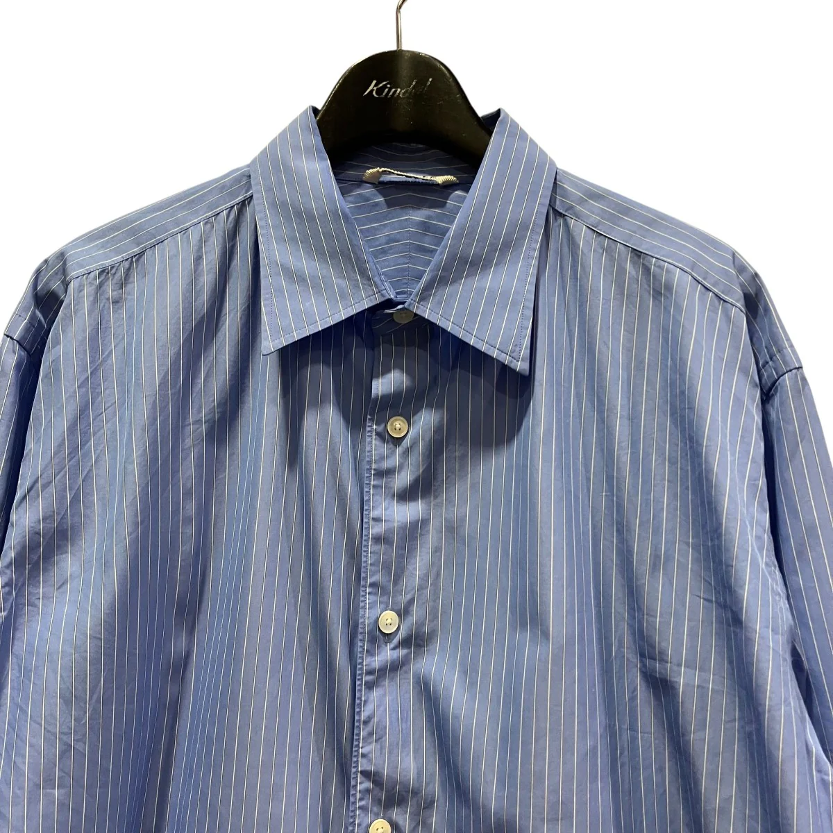 SUVIN HIGH COUNT CLOTH STRIPE SHIRTストライプシャツA25SS01SS - Image 3