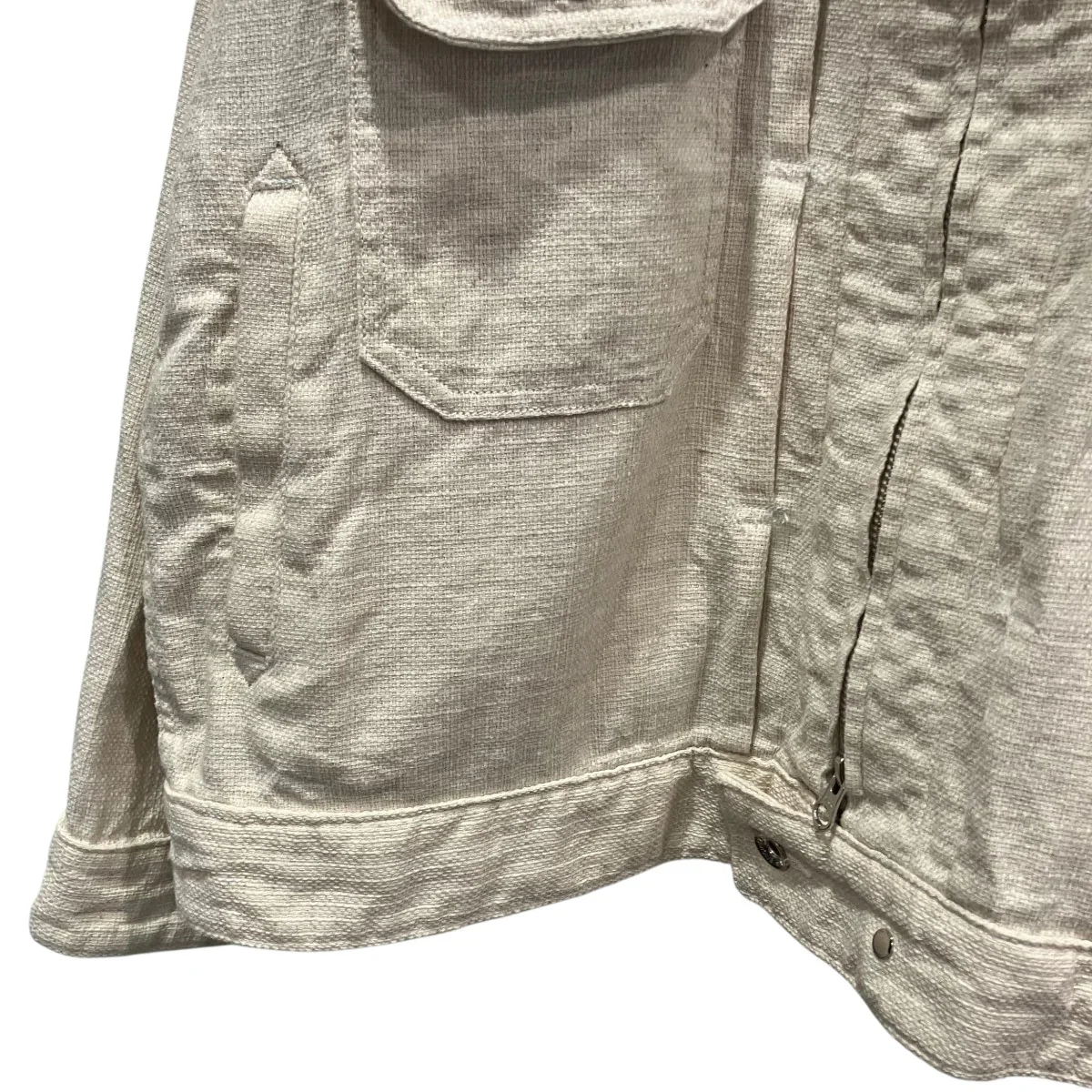 25SSTrucker Jacketコットンリネントラッカージャケット - Image 4