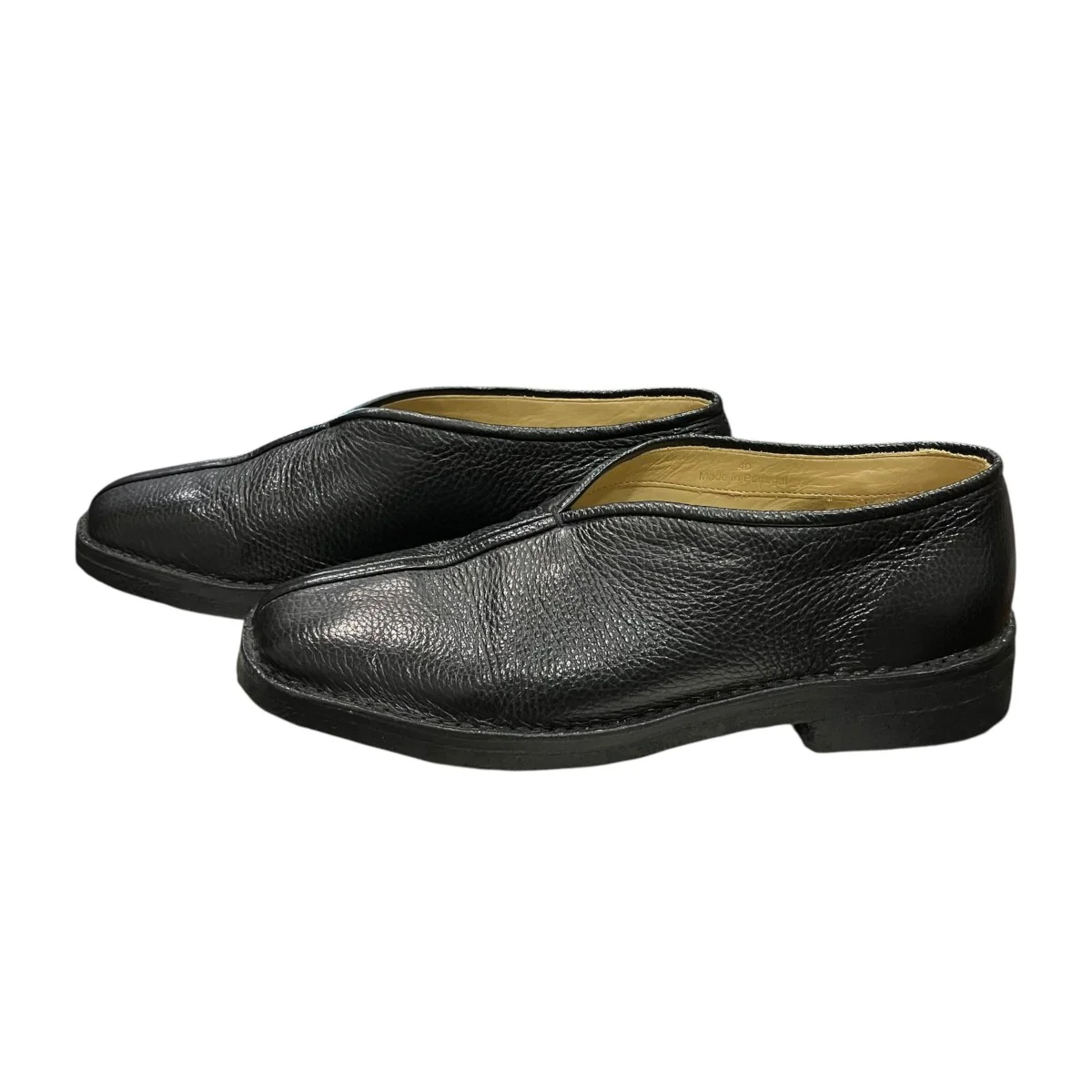 Flat Piped Slippersレザースリッポン - Image 3