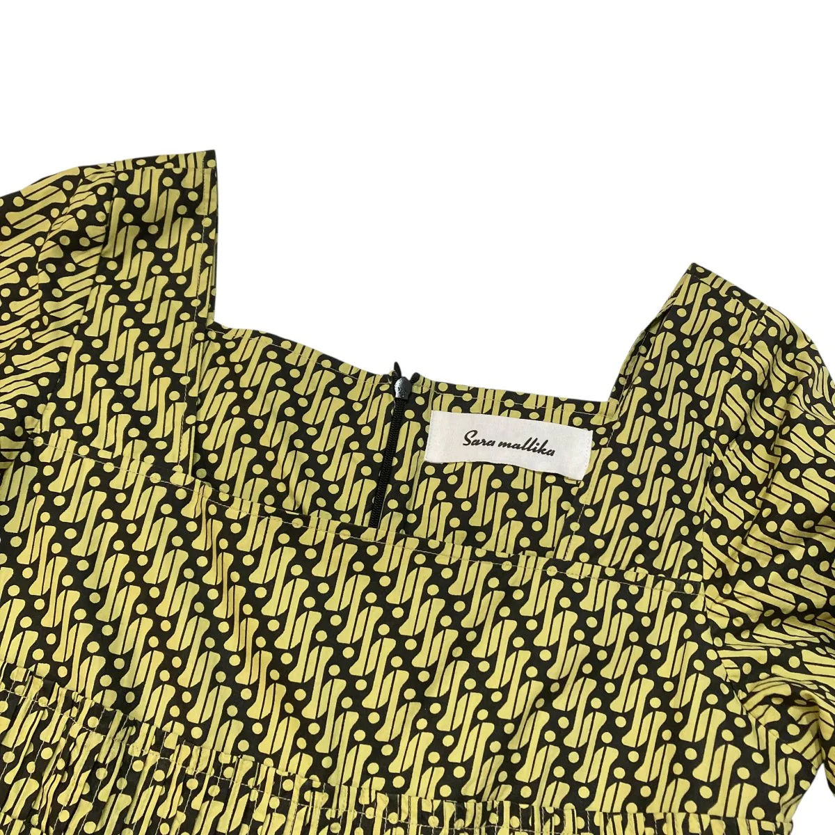 Geometric Pattern Sleeve Dress半袖ワンピース020441SK2 - Image 3