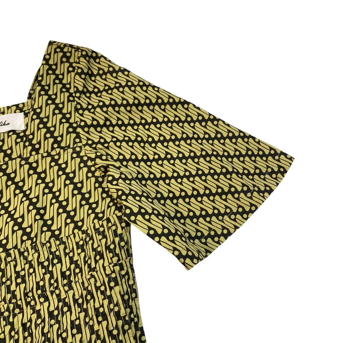 Geometric Pattern Sleeve Dress半袖ワンピース020441SK2 - Image 4