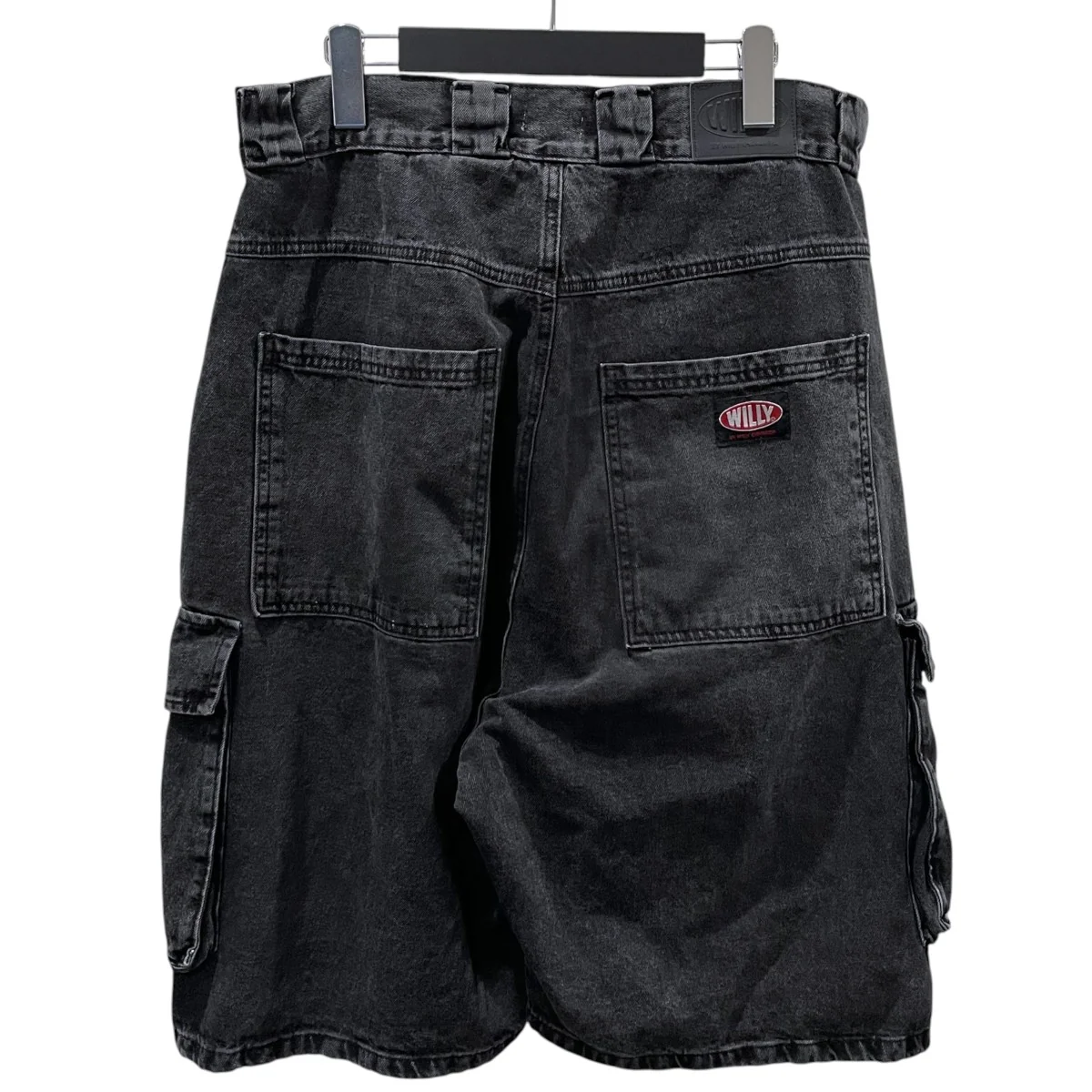 ウォッシュ加工デニムカーゴハーフパンツ CARGO SHORTS カーゴショーツ - Image 2