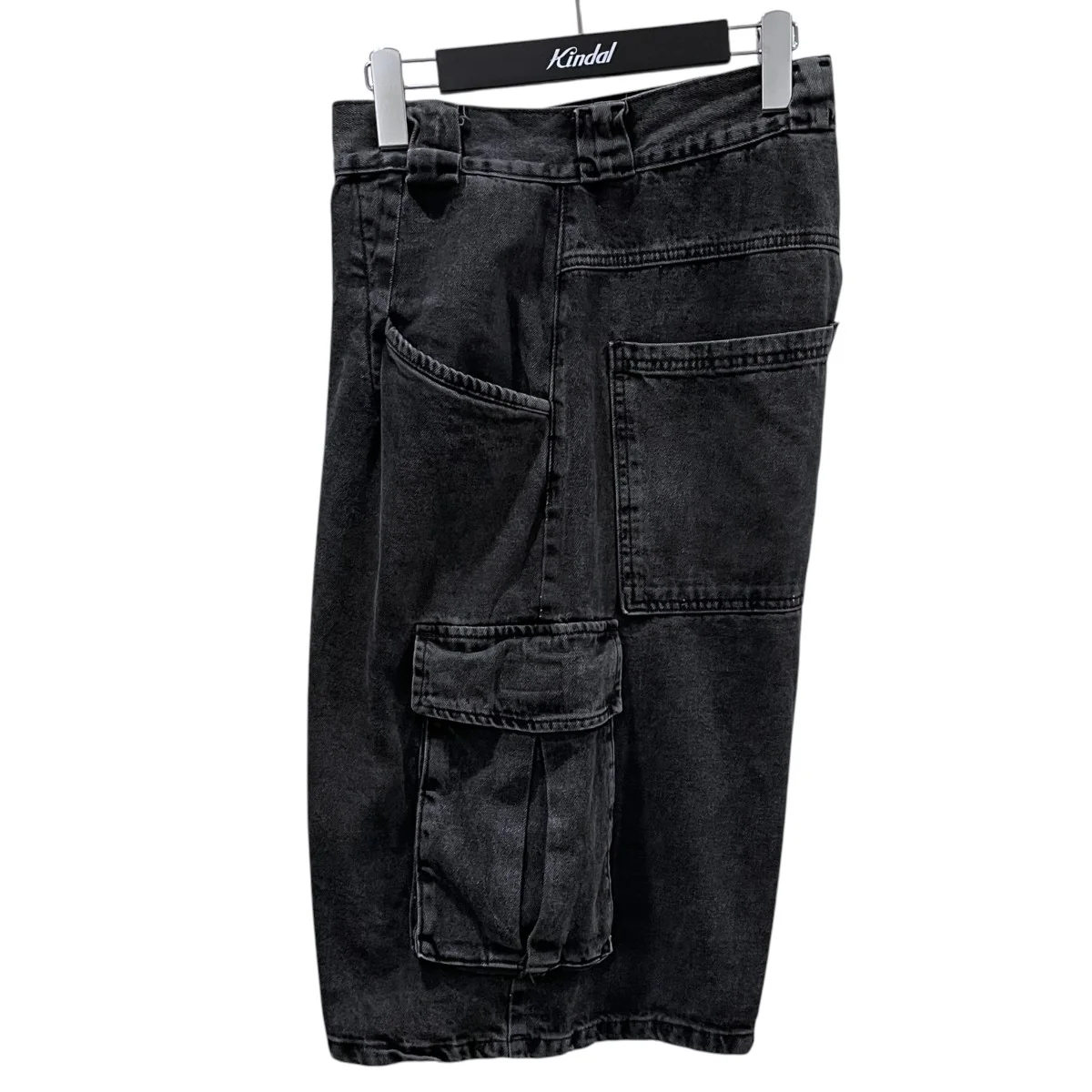 ウォッシュ加工デニムカーゴハーフパンツ CARGO SHORTS カーゴショーツ - Image 4