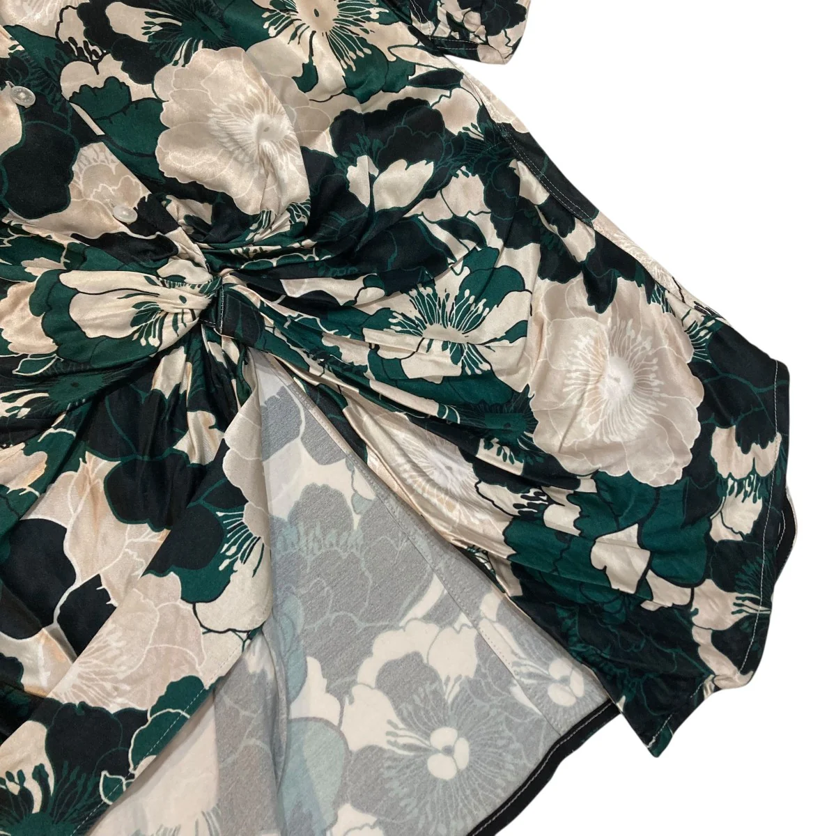 FLOWER PIRINT DRAPE BLOUSE半袖シャツ21SBL004 - Image 5