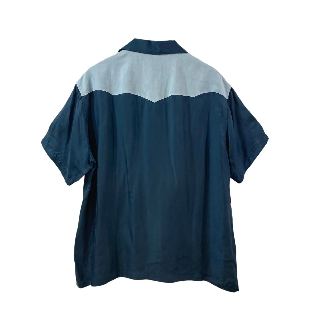 POWDERY CUPRA OPEN COLLOER SHIRTS半袖シャツA00141SH - Image 2
