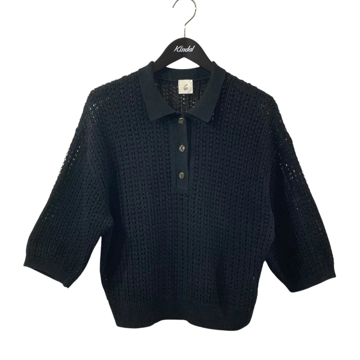 MESH SHIRT KNIT メッシュ半袖ポロシャツ 8613-299-0164