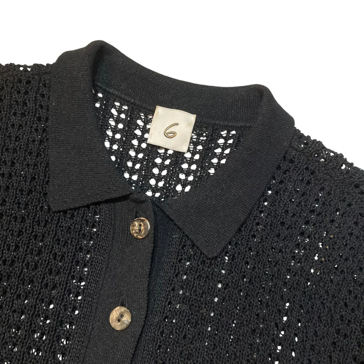 MESH SHIRT KNIT メッシュ半袖ポロシャツ 8613-299-0164 - Image 3