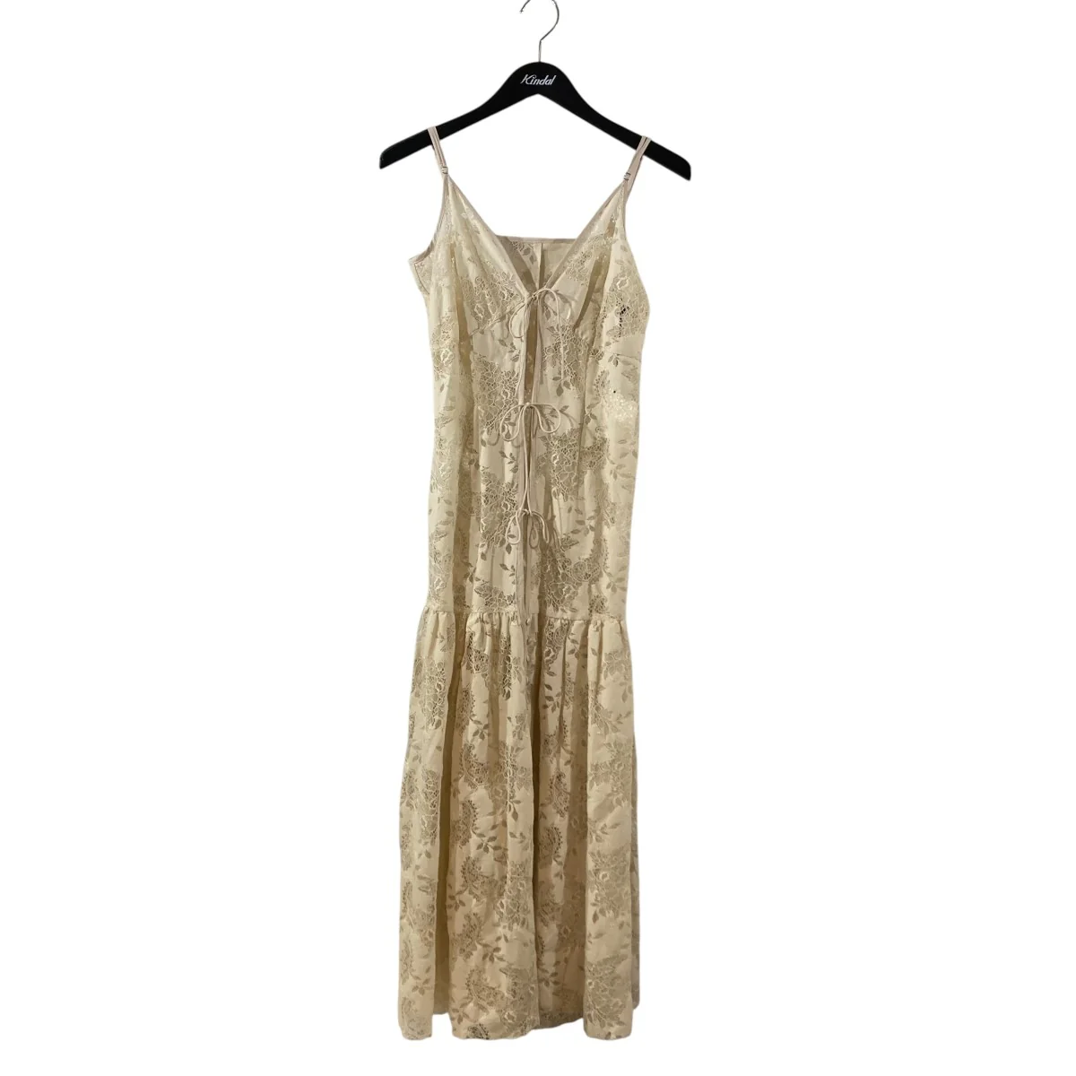 VINTAGE LIKE LACE DRESS WITH SCARFキャミソールワンピース112510530210