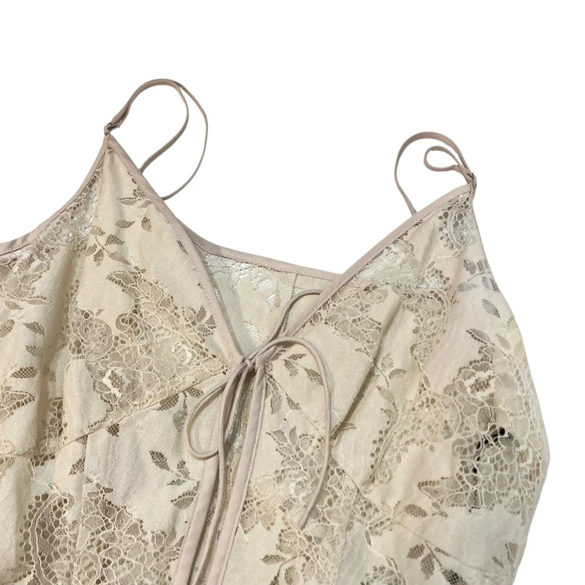 VINTAGE LIKE LACE DRESS WITH SCARFキャミソールワンピース112510530210 - Image 3