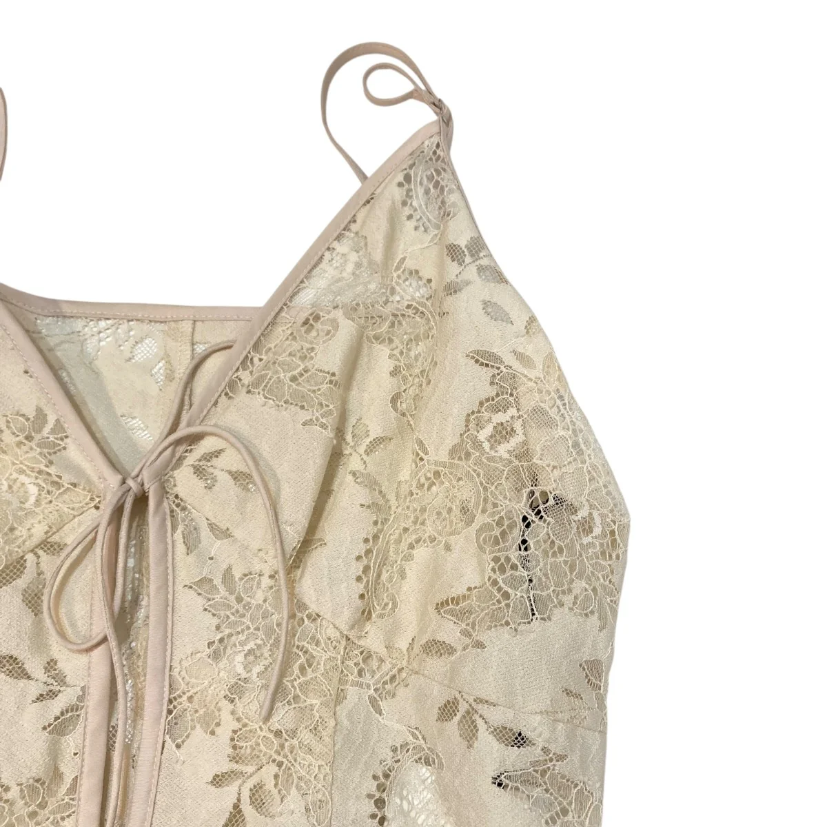 VINTAGE LIKE LACE DRESS WITH SCARFキャミソールワンピース112510530210 - Image 4