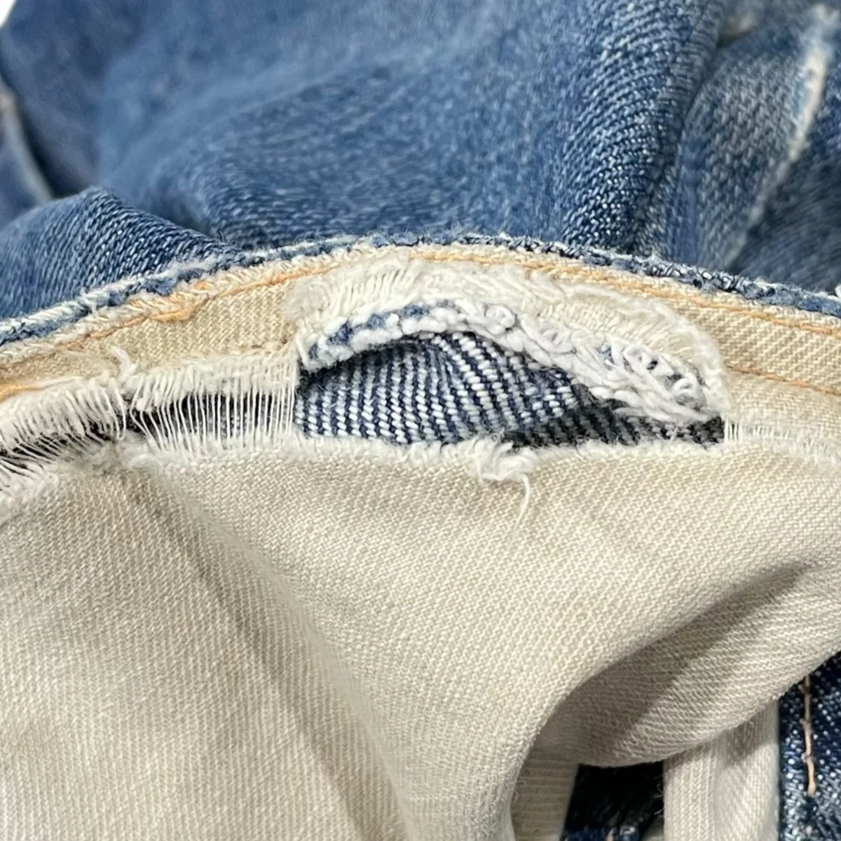 リメイクデニムハーフパンツ 42 TALON ボタン裏Y - Image 4