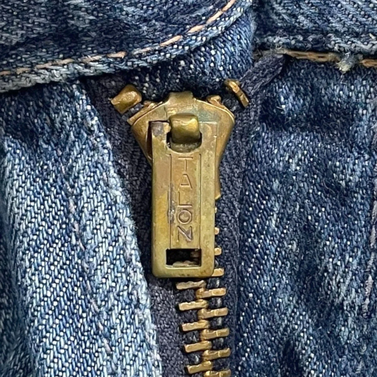 リメイクデニムハーフパンツ 42 TALON ボタン裏Y - Image 8