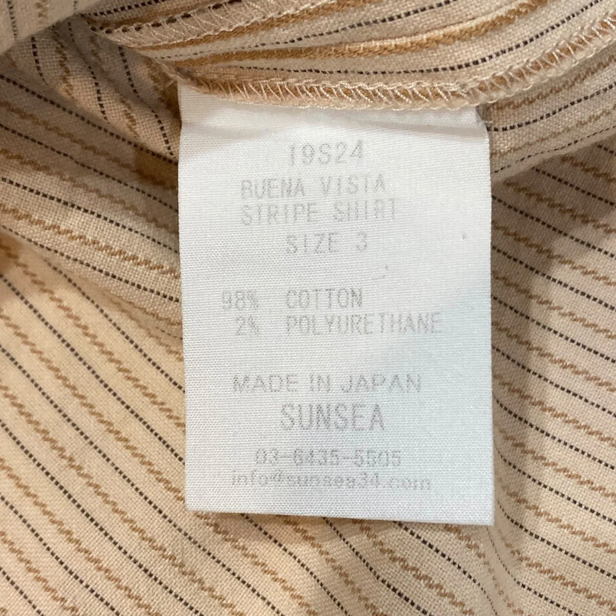 BUENA VISTA STRIPE SHIRT半袖シャツ19S24 - Image 7