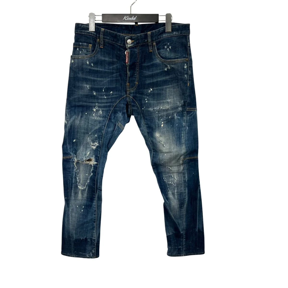 クラッシュ加工 TIDY BIKER JEANデニムパンツS71LB0266