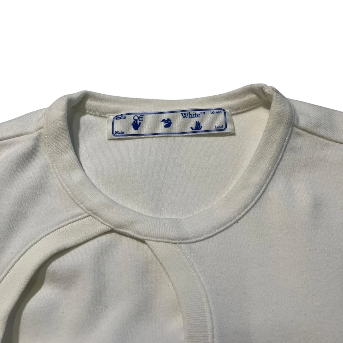 カットアウト半袖TシャツOWAA078S20JER001 - Image 6