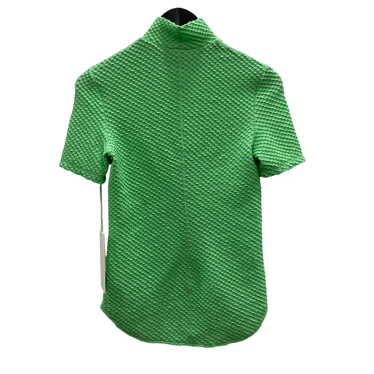 Shirring Jersey Jacquard High Neck Top半袖ブラウスMM25SSJS027 - Image 3