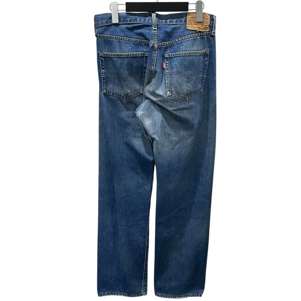 90s デニムパンツ 110周年 BIG E ボタン裏555 米国製 - Image 2