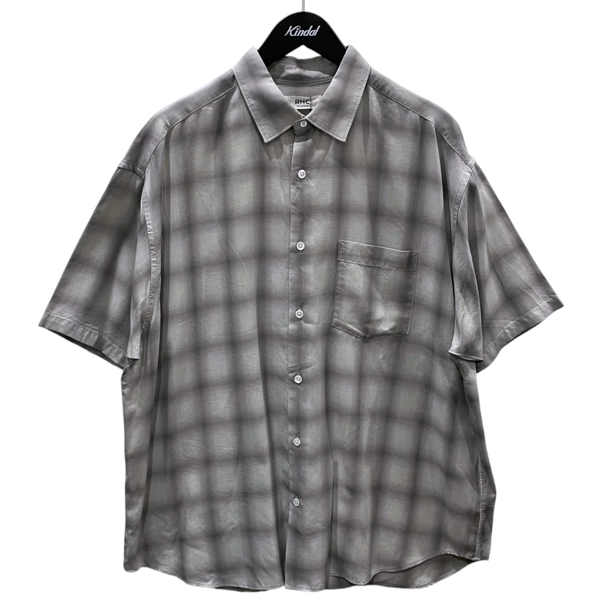 26SS オンブレチェック柄半袖シャツ Tencel Ombre Check S/S Shirt テンセル オンブレチェック ショートスリーブシャツ 4320700223