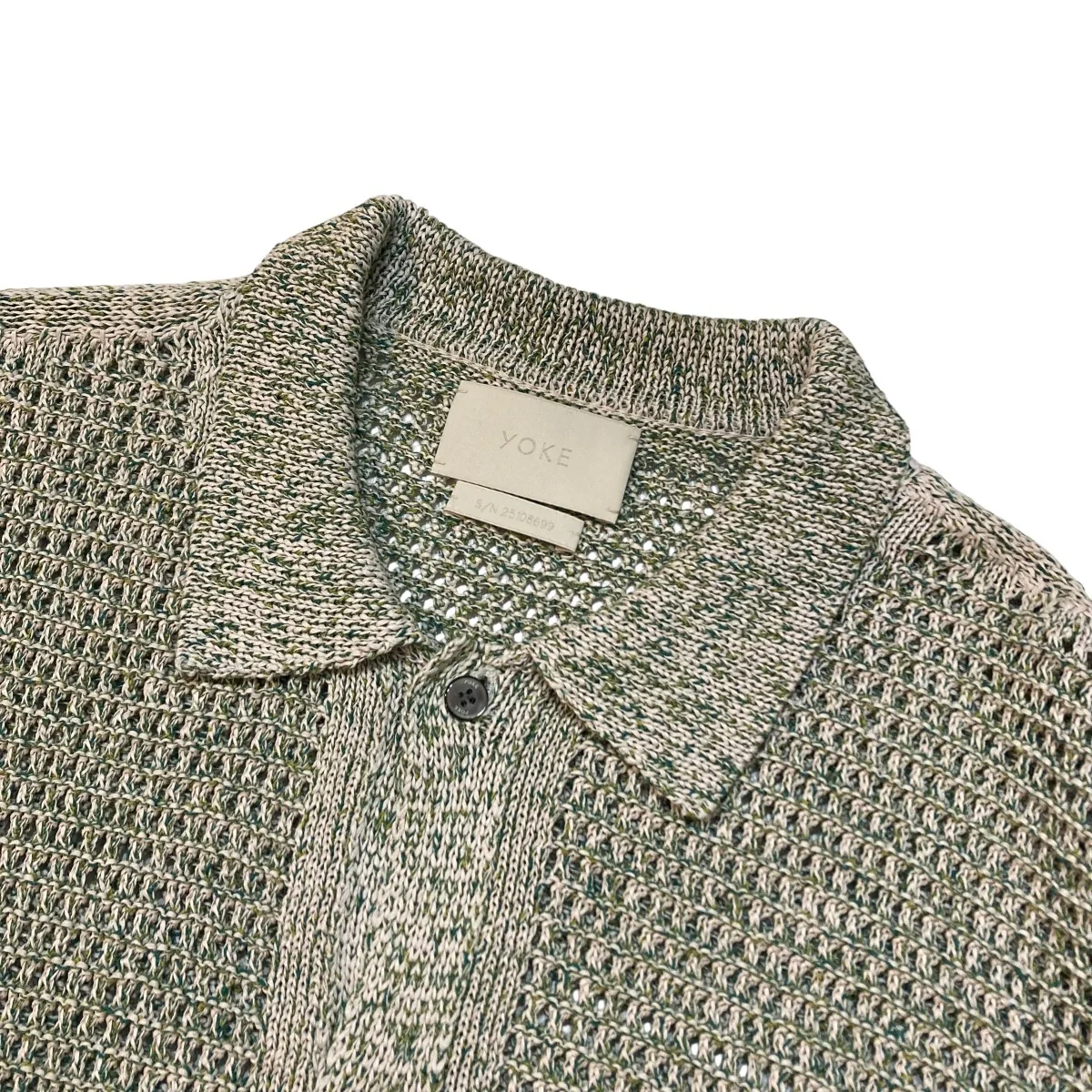 MESH KNITTED SHIRT CARDIGAN YK25SS0956S - Image 3