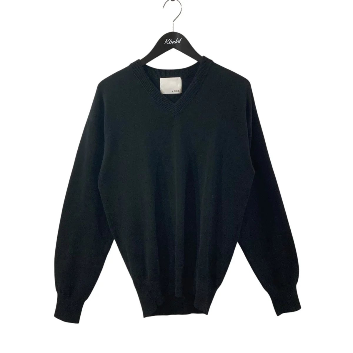 V neck sweaterVネックコットンニットKAIKO-KN-002