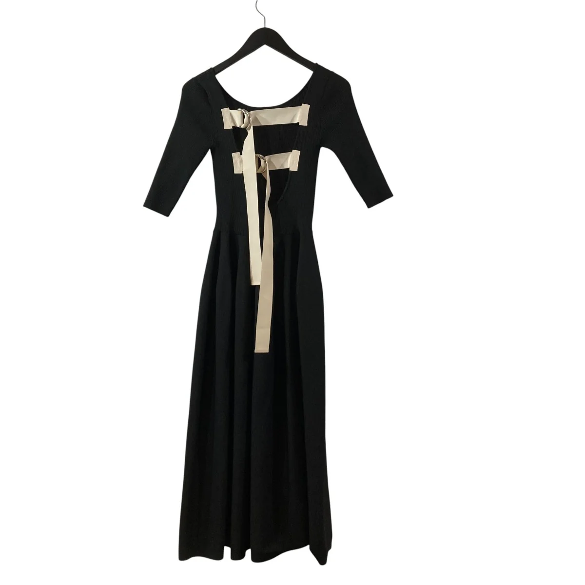 Belted Pleats Dressニットワンピース0224030505 - Image 2