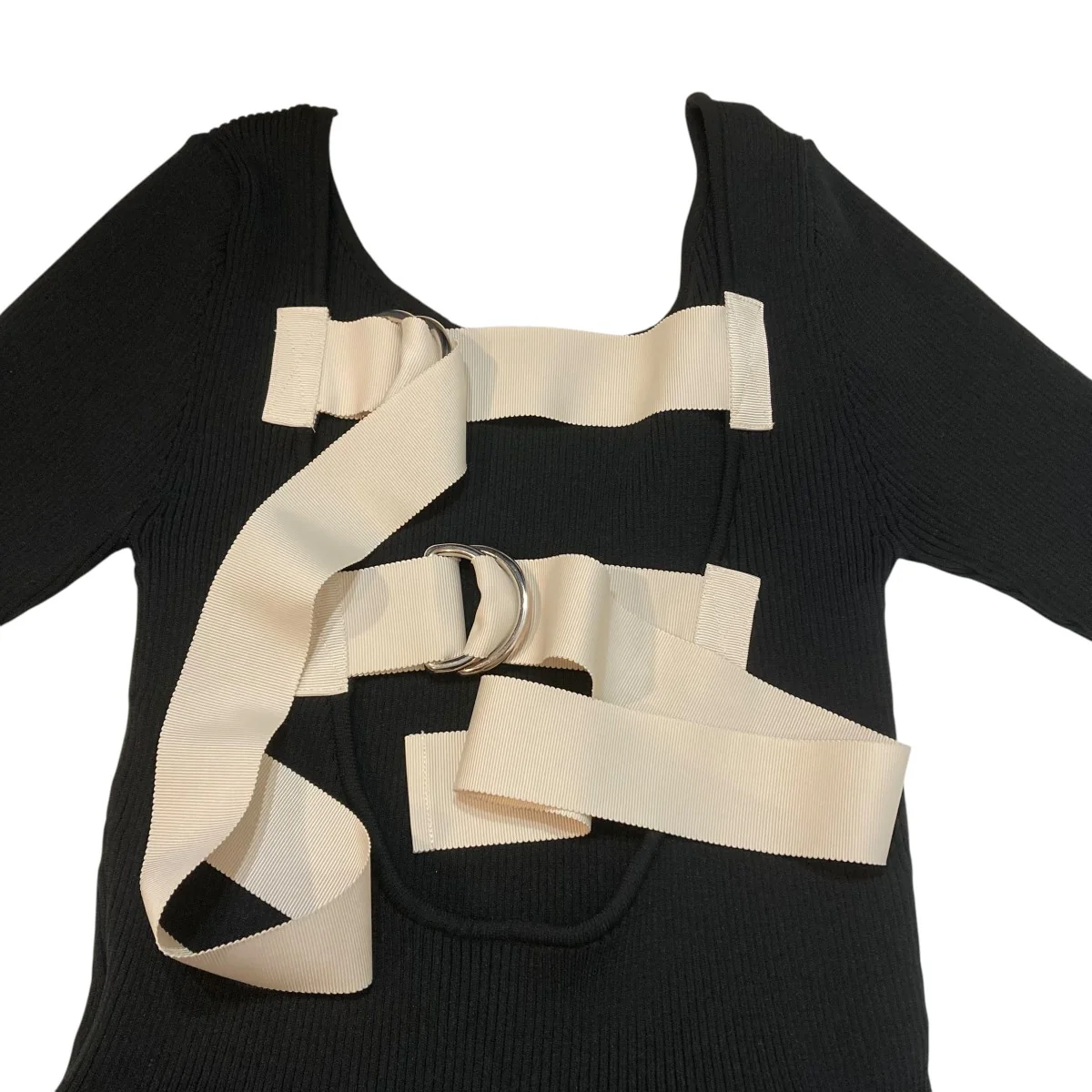 Belted Pleats Dressニットワンピース0224030505 - Image 7