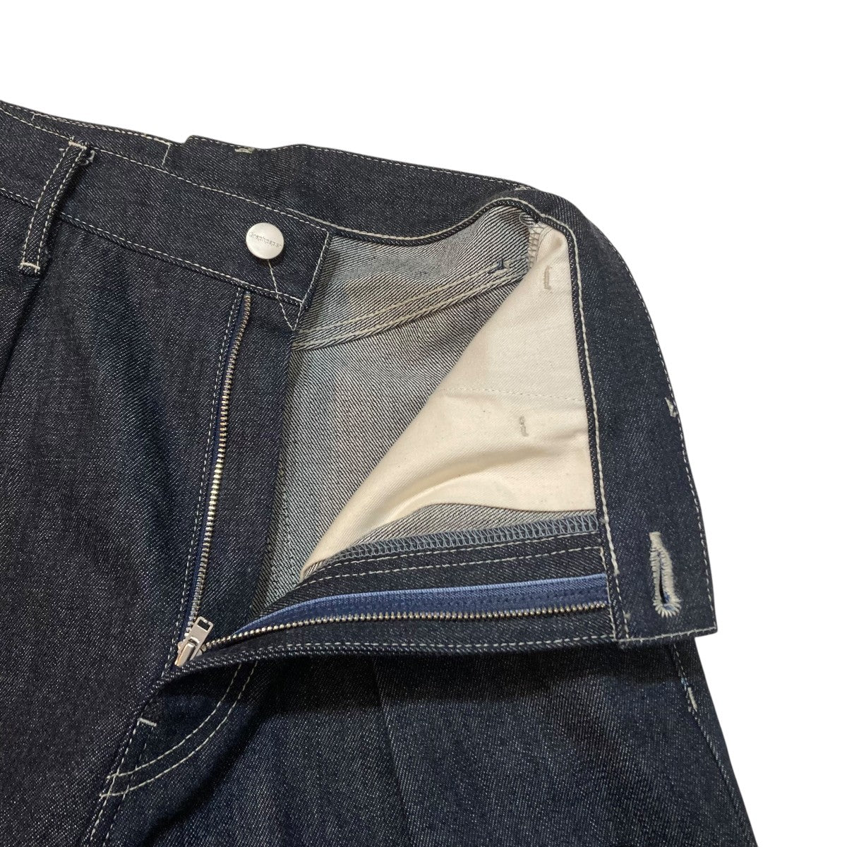Selvage Denim Two Tuck Wide PantsデニムパンツGL261-40062RB - Image 3