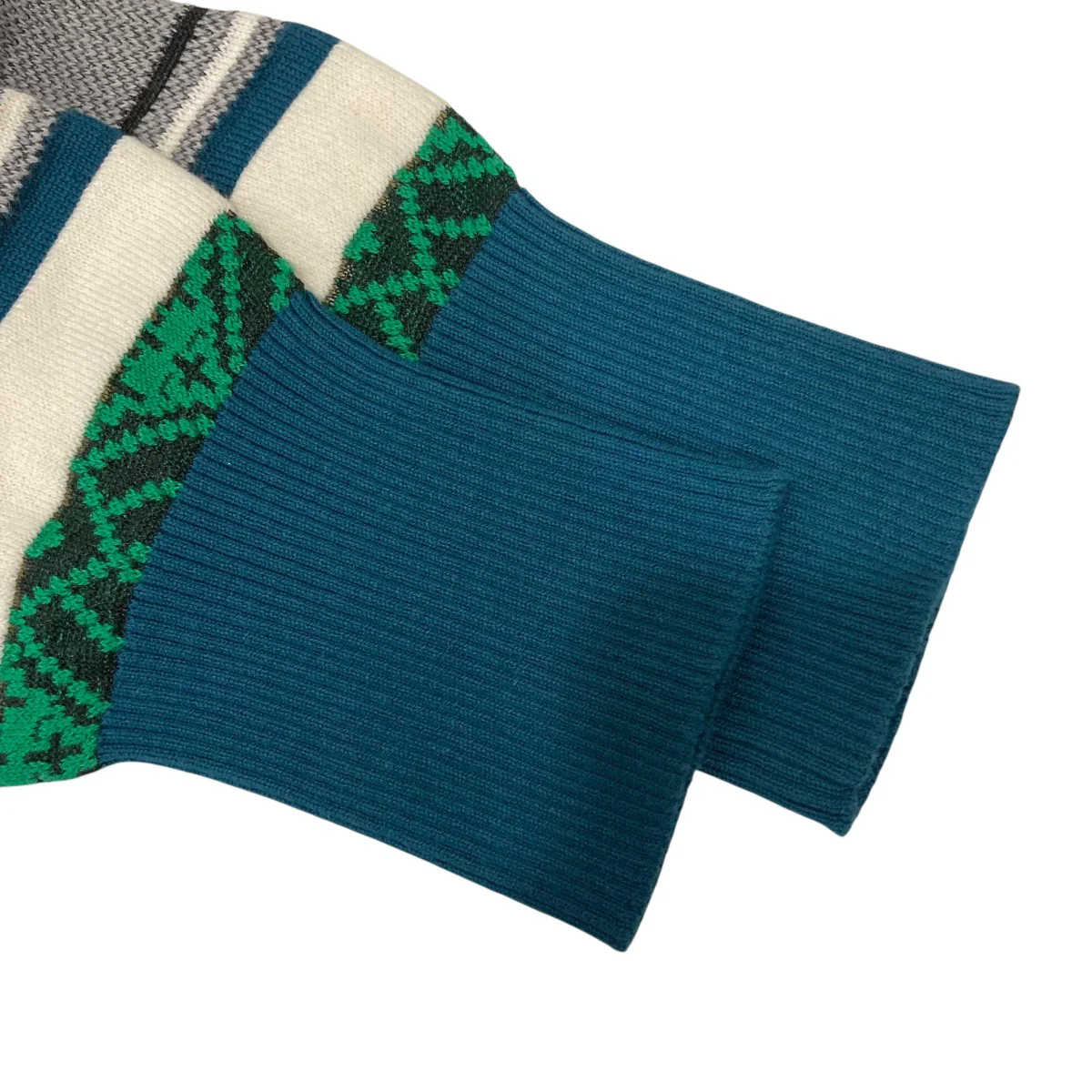 Rug Jacquard Knit Pullover長袖ニット2205997 - Image 4