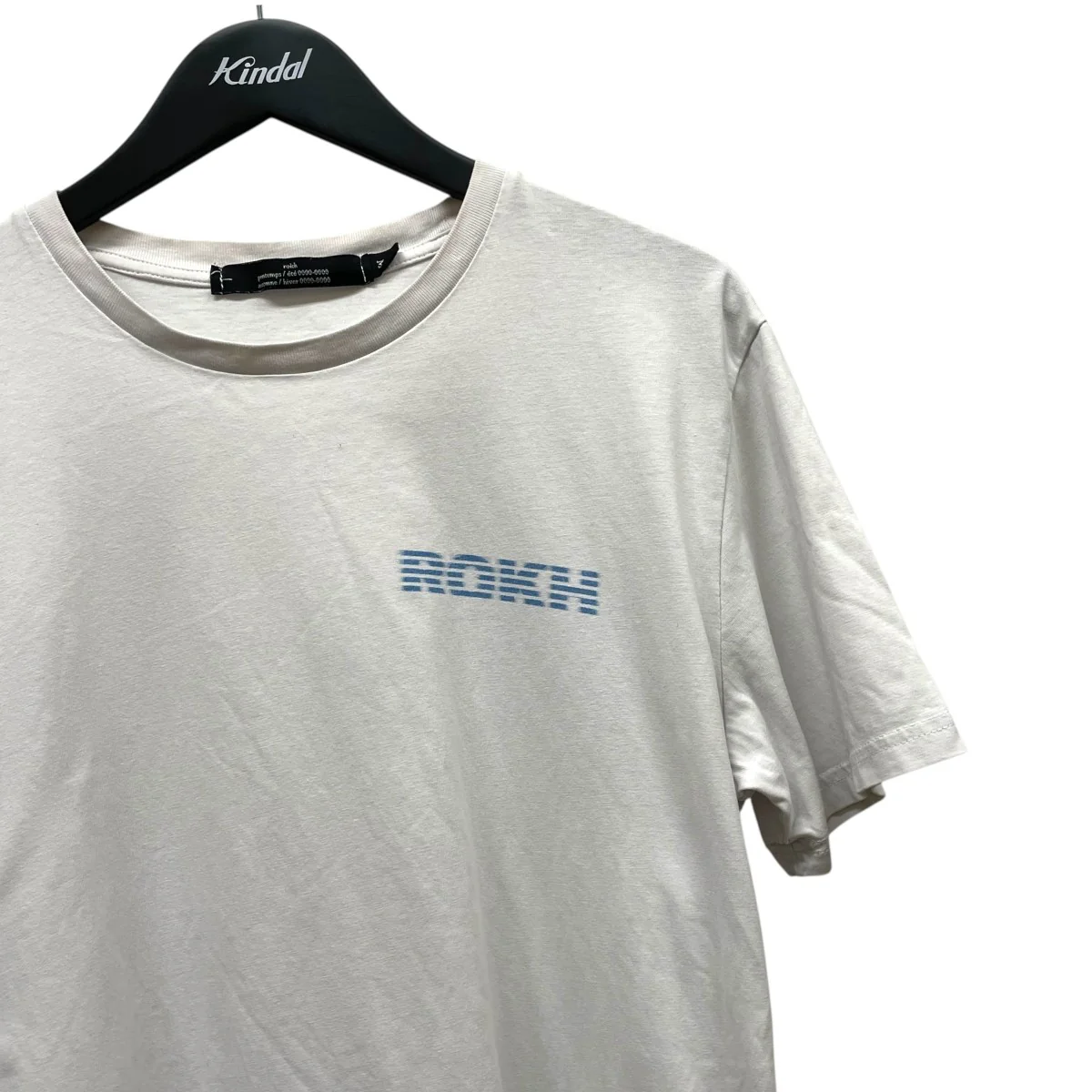 rokh Neon Logo Print T-ShirtロゴプリントTシャツR9CA19 - Image 3