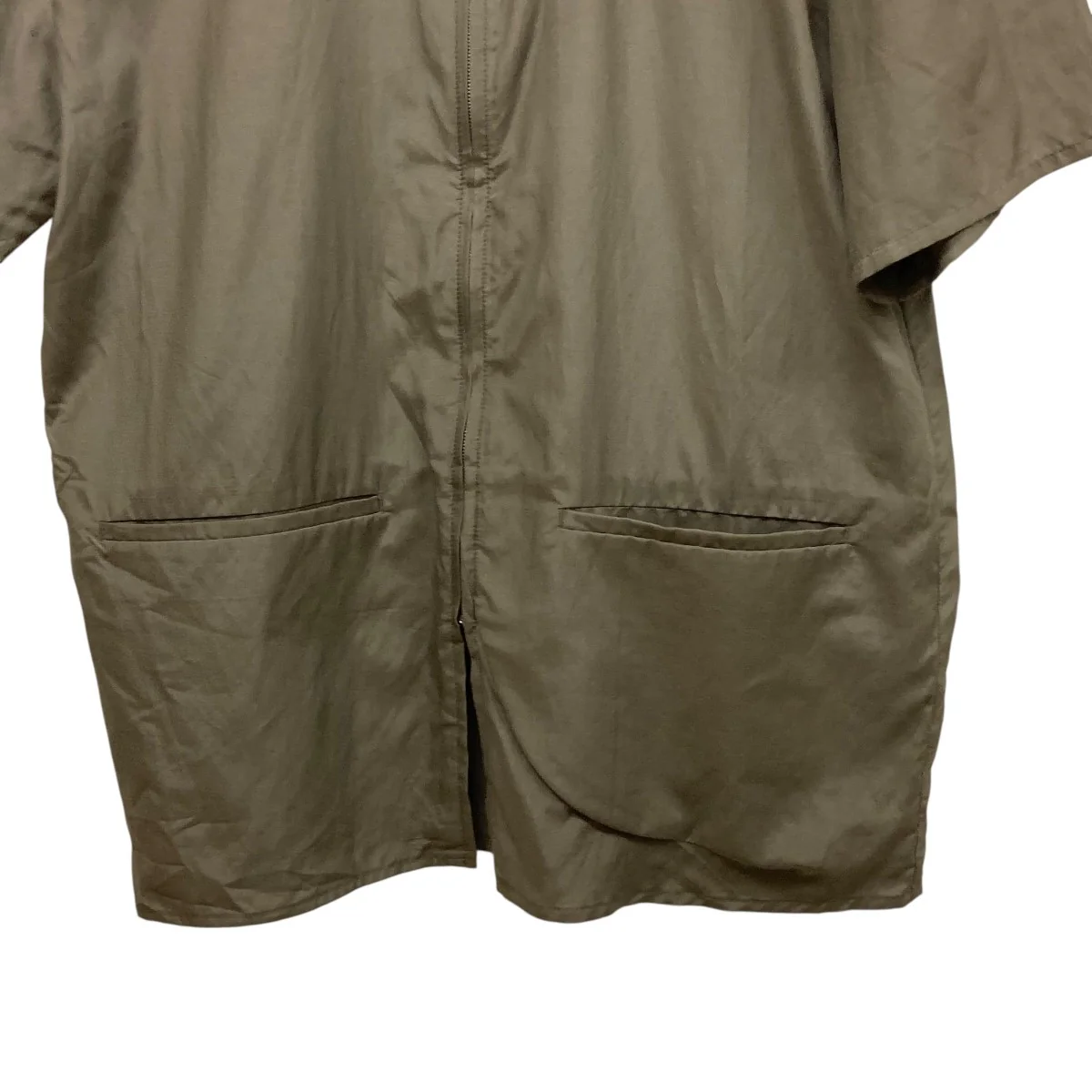 8.0 HALF SHIRT RIGHTシルク混半袖ジップアップシャツ - Image 4