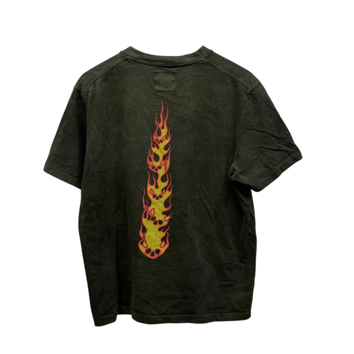 TEE FIRE DEVIL SKULLエイジング加工Tシャツ - Image 2