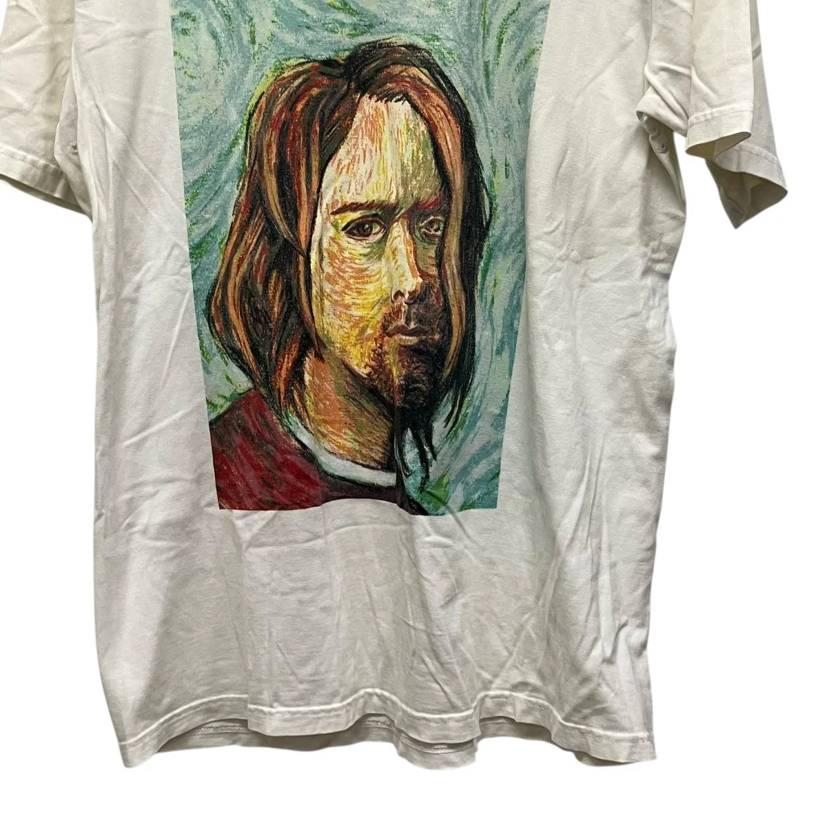 カート・コバーン ゴッホ風プリントTシャツプリントTシャツ - Image 4