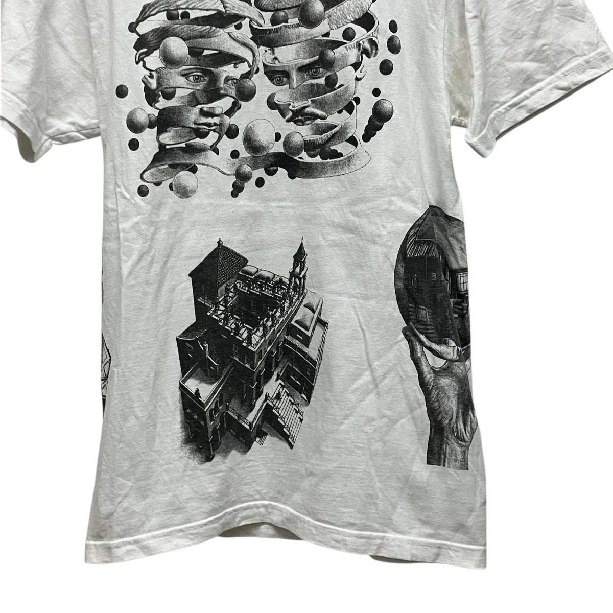 M．C ESCHER TプリントTシャツ - Image 4